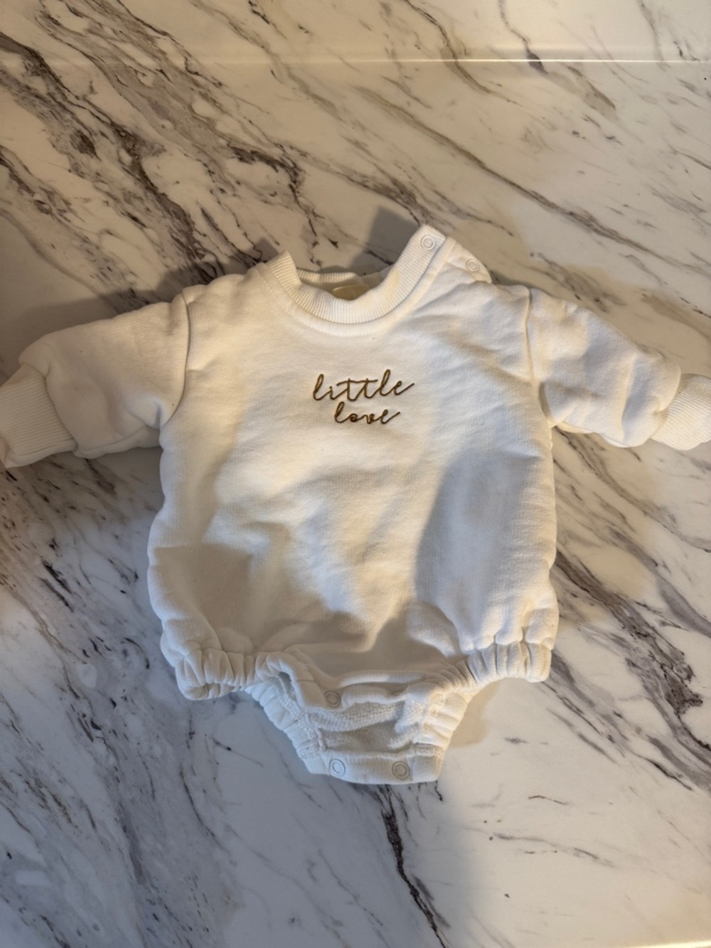 Little Love White Baby One-Piece Bodysuit